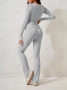 Дамски ежедневен едноцветен моден комплект с дълъг ръкав, 4цвята , снимка 15