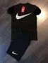 Nike Мъжки Черен Летен Екип Тениска И Къси Панталонки👕🩳Мъжки Къс Комплект Найк Код B302, снимка 1