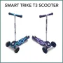 Тротинетка Scooter smarTrike T3, синя/лилава, снимка 3