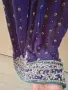 Индийска традиционна южноазиатска курта (kurta) или камиз (kameez), отличаваща се с наситено лилав , снимка 7