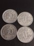 Четири монети 50 пфенинг 1921/22г. Германия Ваймарска република / 1 франк 1942/44г. Франция 30377, снимка 1