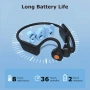 MONODEAL Bone Conduction Слушалки с Микрофон – Bluetooth 5.3, Костна проводимост, Multipoint и Бутон, снимка 2