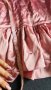 Детска розова сатенена рокля, снимка 4