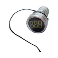 Мини LED цифров термометър, AC 220V, -20-119 °C, бял, снимка 1 - Друга електроника - 40651742