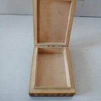 Дървена кутия за карти 11 х 8.5 h 3 cm. , снимка 2 - Други стоки за дома - 37347623