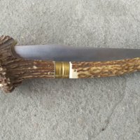 Масивен ловен нож C.JUL HERBERTZ с дръжка от еленов рог, снимка 8 - Други ценни предмети - 38872970