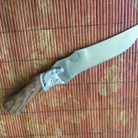 Руски нож "ОРЕЛ" -Стомана 65Х13; размер 160Х270, снимка 6 - Ножове - 34004115