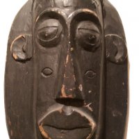 Африканска маска БАУЛЕ, снимка 1 - Антикварни и старинни предмети - 30921395