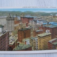 Стара пощенска картичка Bell telephone bldg, Питсбърг, САЩ 1928г., снимка 1 - Филателия - 32062878