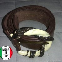 Дизайнерски италиански кожен колан Rino Leather, снимка 1 - Колани - 40330640