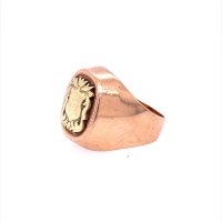 Златен мъжки пръстен 12,14гр. размер:61 14кр. проба:585 модел:20100-1, снимка 2 - Пръстени - 42554786