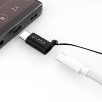 Преходник Адаптер от Micro USB Женски към USB 3.1 Type-C Мъжки Orico CBTMT01-SV-BP Adapter Micro USB, снимка 4 - USB кабели - 35490171