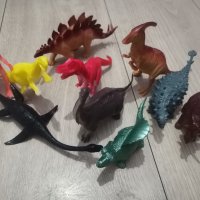10 големи Динозавъра Динозаври Динозавър пластмасови фигурки за игра и украса торта декор, снимка 1 - Фигурки - 33705073