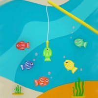 Интерактивна дъска с числа и магнитни рибки, снимка 8 - Образователни игри - 40410386