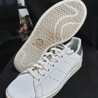 Оригинални кожени Adidas Stan Smith CQ2206, снимка 8 - Маратонки - 31653927