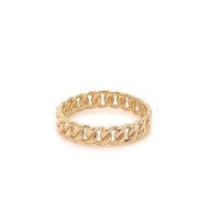 Златен дамски пръстен 2,20гр. размер:54 14кр. проба:585 модел:21881-4, снимка 3 - Пръстени - 44168036