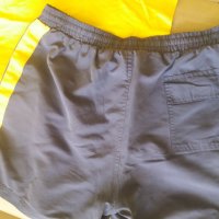 Летен мъжки комплект жълт потник с къси сини гащета Размер М-Л, снимка 4 - Къси панталони и бермуди - 32970845