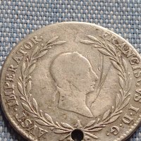 Сребърна монета 20 кройцера 1828г. Франц първи Виена Австрия 23919, снимка 5 - Нумизматика и бонистика - 42899822