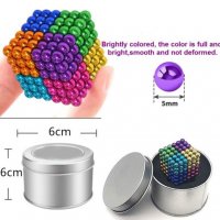 216 Магнитни Топчета (сфери) цветни 5 мм, в метална кутия , снимка 9 - Други игри - 31426386