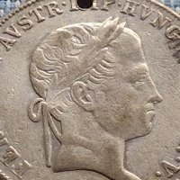 Сребърна монета 20 кройцера 1840г. Фердинанд първи Виена Австрийска империя 13631, снимка 2 - Нумизматика и бонистика - 42903492