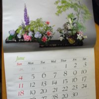 Стенен календар с фотоси на икебана за 2000 г.,30х42 см., снимка 1 - Колекции - 38075899