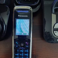 Panasonic безжичен DECT телефон, 3 слушалки, секретар, снимка 2 - Стационарни телефони и факсове - 38054981