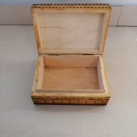 Дървена кутия 13 х 9.5 h 5 см. , снимка 2 - Други стоки за дома - 37421376