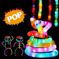Комплект 12бр. светещи Pop Tubes - страхотни за подарък , парти , рожден ден , нова година, снимка 2 - Други - 38284332