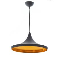 Модерен черен метален полилей в индустриален стил, снимка 1 - Лампи за таван - 42418234