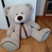 Голям плюшен мечок, снимка 2 - Плюшени играчки - 44736315