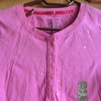 нова розова блузка от органичен памук, снимка 4 - Детски тениски и потници - 37411944
