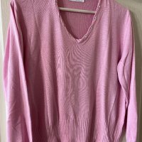 Бонбонено розова блуза с блестящи камъчета Swarovski , снимка 8 - Блузи с дълъг ръкав и пуловери - 35522330