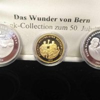Сребърни юбилейни медали Das Wunder von Bern, 50г, снимка 1 - Нумизматика и бонистика - 44290953
