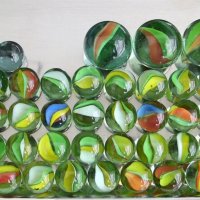  Топчета цветно стъкло тип Мурано, снимка 1 - Антикварни и старинни предмети - 35272548
