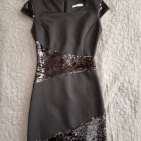 Елегантна черна рокля , снимка 1 - Рокли - 44451353
