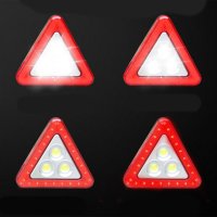 Авариен, Соларен Триъгълник с 3 бр. COB LED и червени диоди, снимка 2 - Друга електроника - 42377943