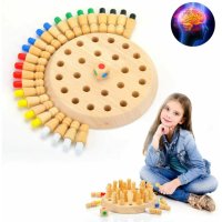 Детски дървен шах , снимка 10 - Образователни игри - 40702482
