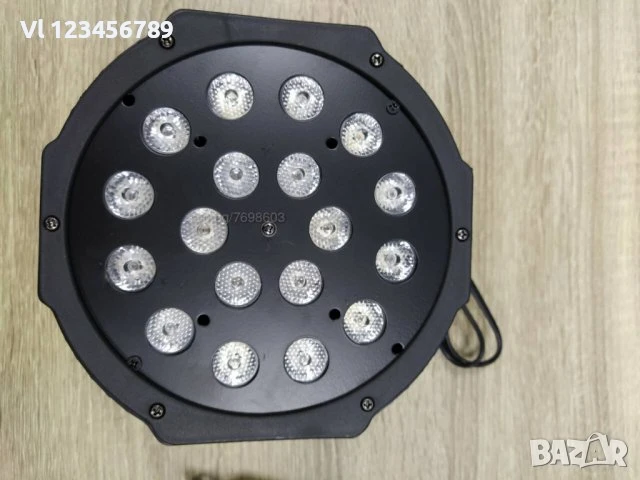 Прожектор - Лед ефект LED Mini PAR 18 RGB LED, снимка 1