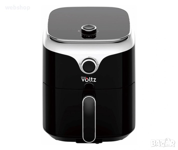 Фритюрник с горещ въздух AirFryer Oliver Voltz OV51980V, 1400W, 3.5L, Таймер, 80-200C, Черен, снимка 1