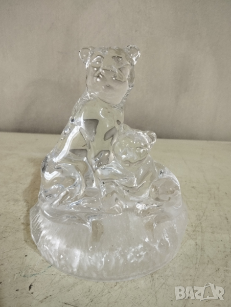 Стъклена декорация мечки, снимка 1