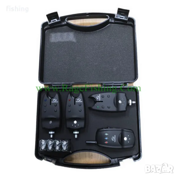Промо Сигнализатори за Риболов комлект TLI-05 3+1, снимка 1