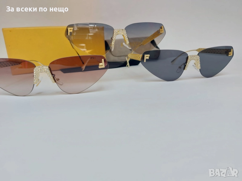 Fendi Слънчеви Очила С UV400 Защита С ПОДАРЪК🎁Кутия И Кърпичка - Различни Цветове Код LFS616, снимка 1