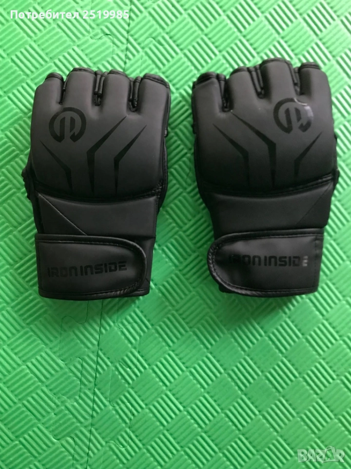 Черни кожени Мма ръкавици, снимка 1