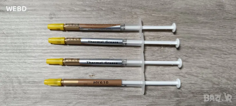 Термо паста Halnziye HY610 за процесор 4бр., снимка 1