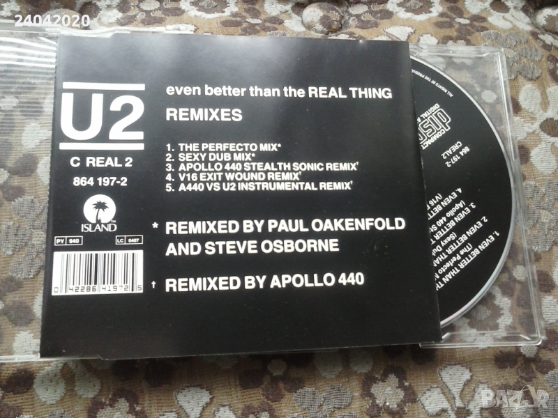 U2- Remixes CD single, снимка 1
