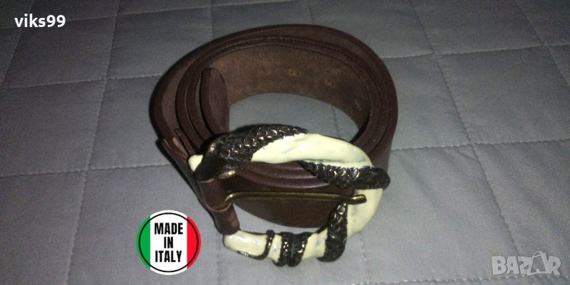 Дизайнерски италиански кожен колан Rino Leather, снимка 1
