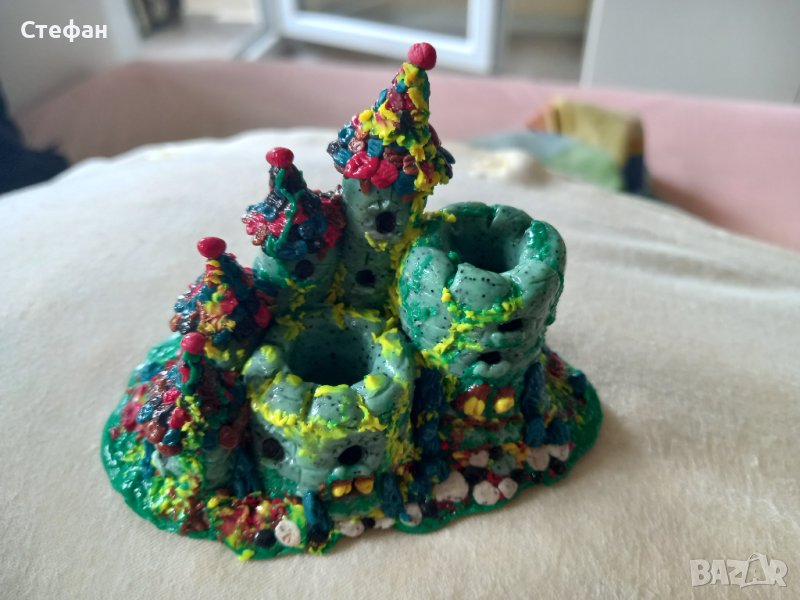 Замък моливник от полимерна глина  25 лв., снимка 1