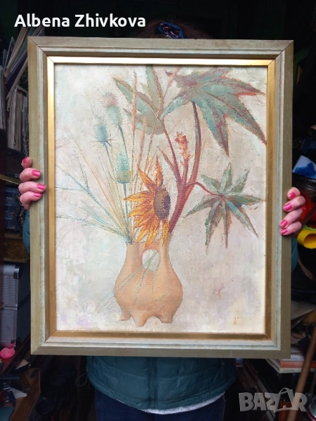 натюрморт масло на платно, снимка 1