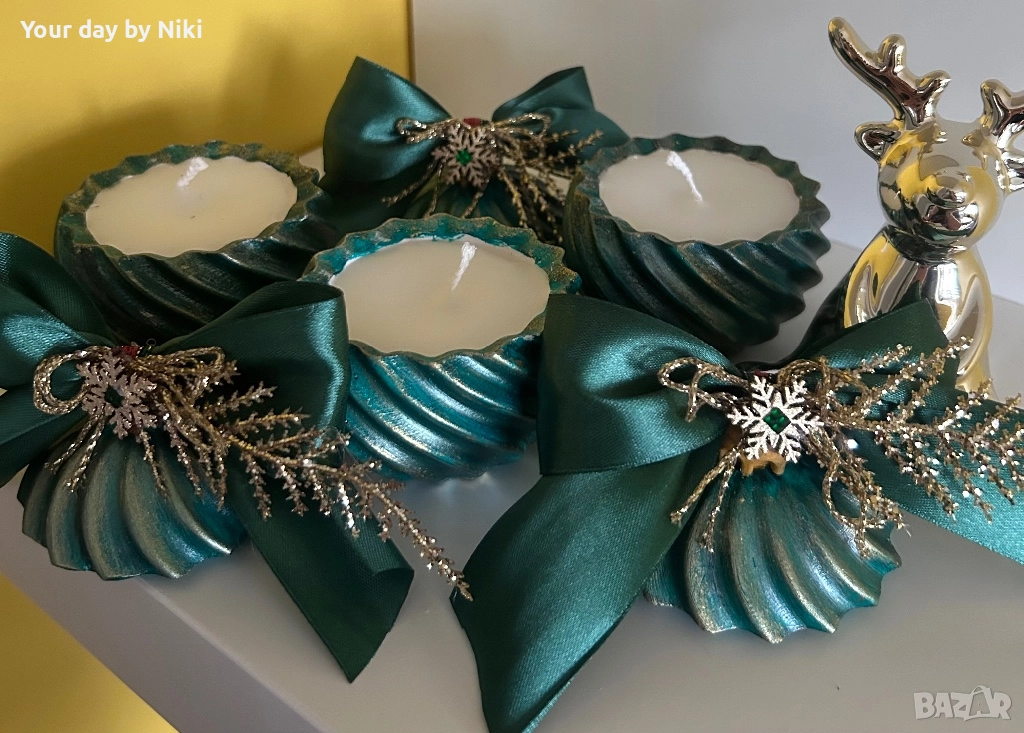 Коледна топка със свещичка, снимка 1