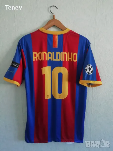 Barcelona Ronaldinho Nike футболна тениска фланелка Барселона Роналдиньо Шампионска Лига XL , снимка 1